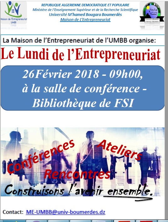Le lundi de l'entrepreneuriat 